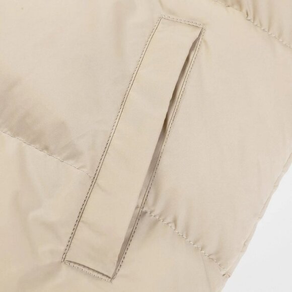 Khaki Mens Zipper Puffer Coat - Picture 6 of 7
